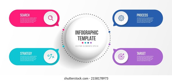 Business infographic design with 6 options or steps. Infographics for business concept. Can be used for presentations, workflow layout, banner, process, diagram, flow chart, info graph, annual report.