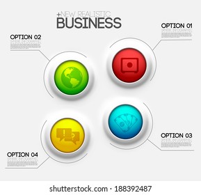 business infographic design background concept. vector illustration