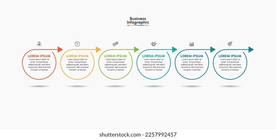 Business infographic design background template