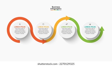 Business infographic design background template.