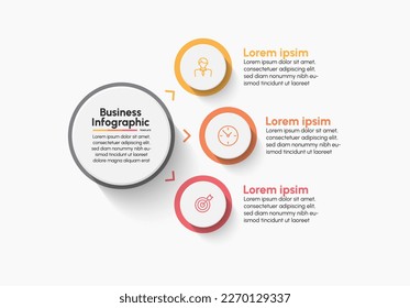 Plantilla de fondo de diseño de infografía empresarial.