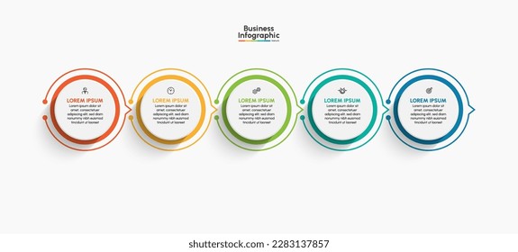 Business infographic design background template.
