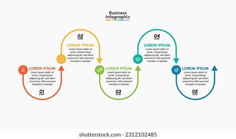 Business infographic design background template