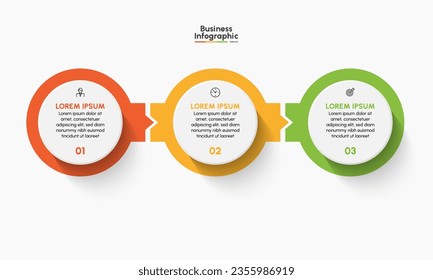 Business infographic design background template