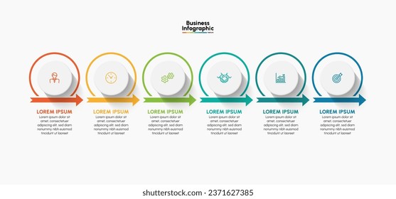 Business infographic design background template