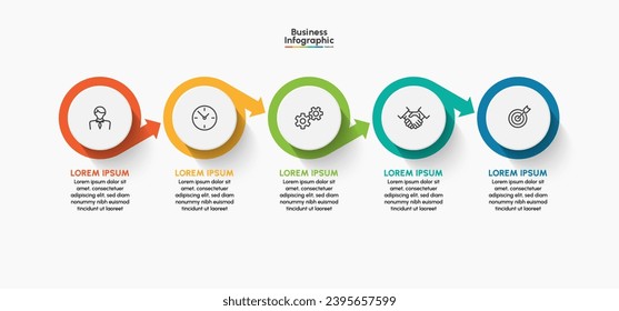 Business infographic design background template
