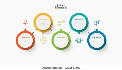 Business infographic design background template