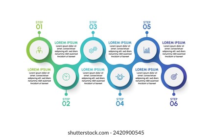 Business infographic design background template