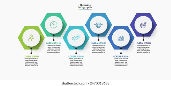 Business infographic design background template