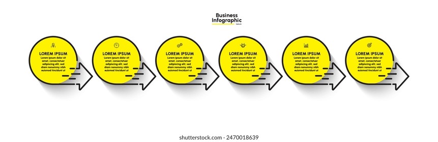 Business infographic design background template