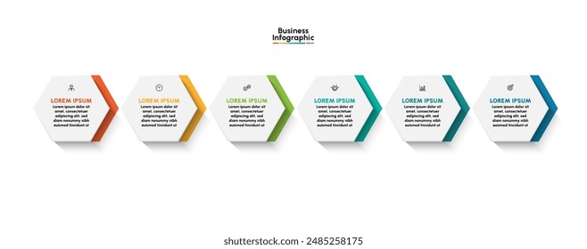 Business infographic design background template