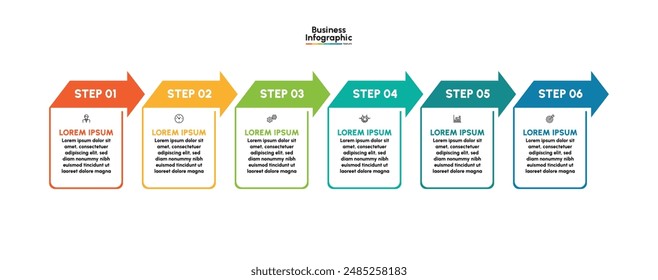 Business infographic design background template