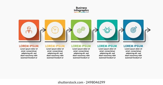 Business infographic design background template