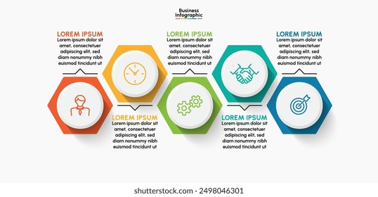 Business infographic design background template