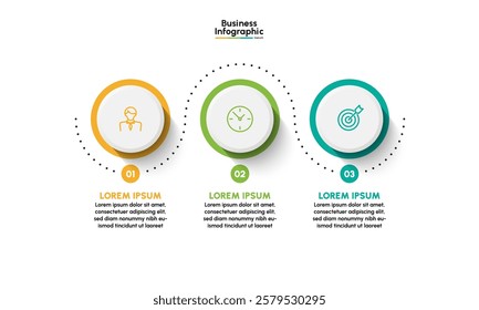 Business infographic design background template