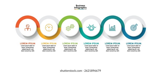 Business infographic design background template
