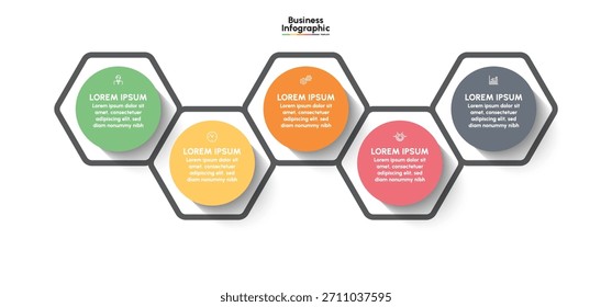 Plantilla de fondo de diseño infográfico de negocios