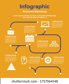Business infographic design element. Creative concept for infographic.