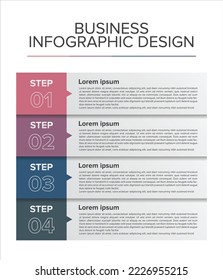 	
Business Infographic Design flat template background
