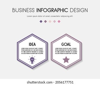 Business infographic design. Flowchart concept. Vector