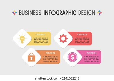 Business infographic design. Flowchart concept. Vector