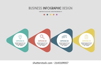 Business infographic design. Flowchart concept. Vector
