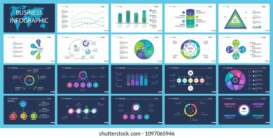 Business infographic design set