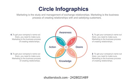 Business infographic design template with 4 options, steps or processes. Can be used for workflow layout, diagram, annual report, web design