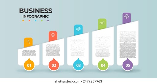 Business Infographic design template with 4 options or steps, can be used for workflow diagram, info chart, web design. vector illustration.	