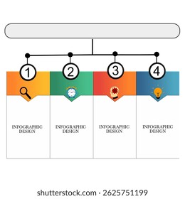 Business infographic design template with 4 options, steps or processes with line icons. Can be used for workflow layout, diagram, annual report, web design. process steps diagram, presentations