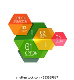 Business infographic design template. Abstract geometric elements suitable for text or infographics