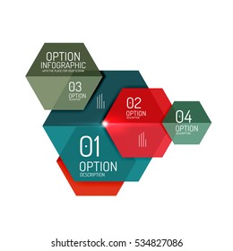 Business infographic design template. Abstract geometric elements suitable for text or infographics