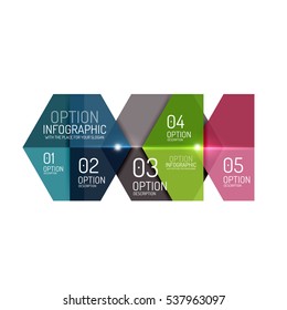 Business infographic design template. Abstract geometric elements suitable for text or infographics