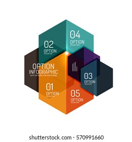 Business infographic design template. Abstract geometric elements suitable for text or infographics