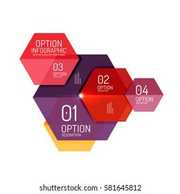 Business infographic design template. Abstract geometric elements suitable for text or infographics