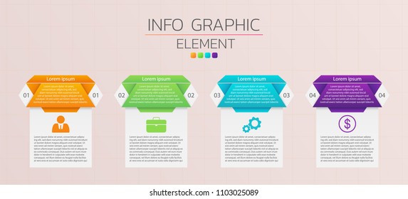 Business infographic design template for presentation. illustration ,EPS10