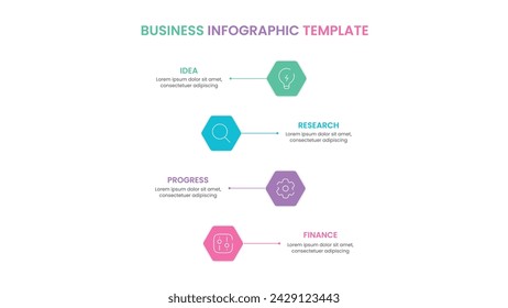 Business infographic design template with steps or processes. Can be used for workflow layout, diagram, annual report, web design