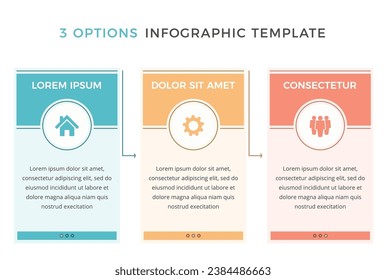 Business infographic design template with three options or steps, process, workflow template, vector eps10 illustration