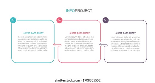Business infographic design template Timeline business planing process with  options, steps. Vector illustration. use for presentation and web design organization 
