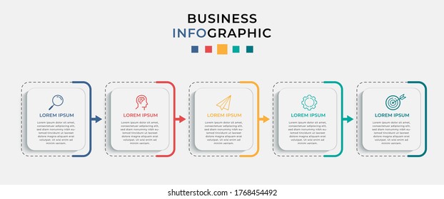 Vector Illustration Infographic Design Template Icons Stock Vector ...