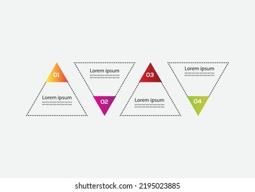 Plantilla de diseño de Infografía de Negocio Vector, Se puede utilizar para pasos, opciones, procesos de negocio, flujo de trabajo, diagrama, concepto de diagrama de flujo, escala de tiempo, iconos de marketing, gráficos de información, Elementos Infográficos.