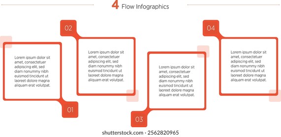Business Infographic design template Vector with 4 options or steps. Can be used for process diagram, presentations, workflow layout, banner, flow chart, info graph