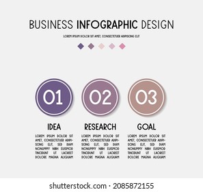 Business infographic design. Timeline with icons. Vector