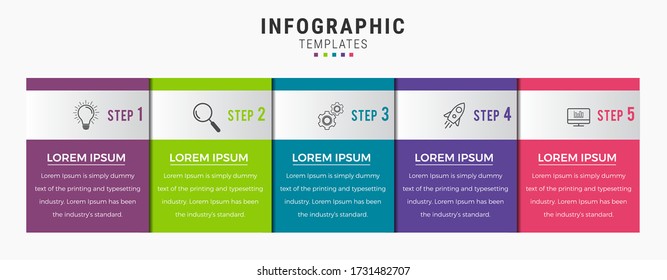 Business infographic design vector can be used for workflow layout, diagram, annual report.