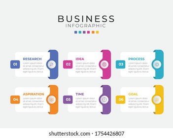Business infographic design vector can be used for workflow layout, diagram, annual report.