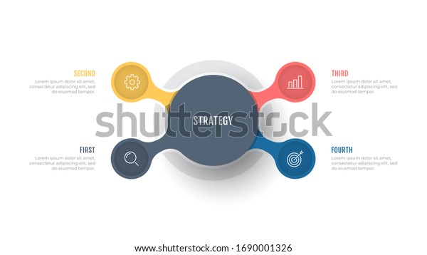 Business Infographic Diagram Design Label Marketing Stock Vector ...