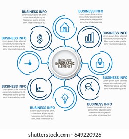 Business infographic diagrams