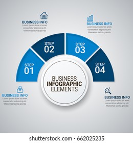 Business infographic diagrams