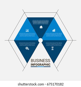 Business infographic diagrams set