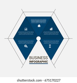 Business infographic diagrams set